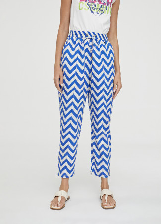 Pantalon jogger bicolore