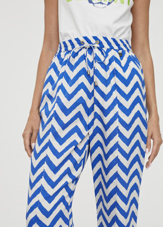 Pantalon jogger bicolore