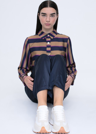 Chemise manches longues à rayures