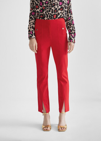 Slim Fit Pants with Opening