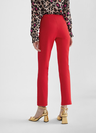 Pantalon cigarette fendu