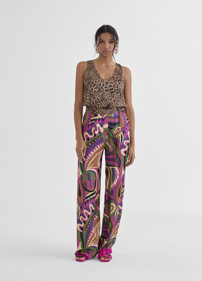 Palazzo flowing trousers