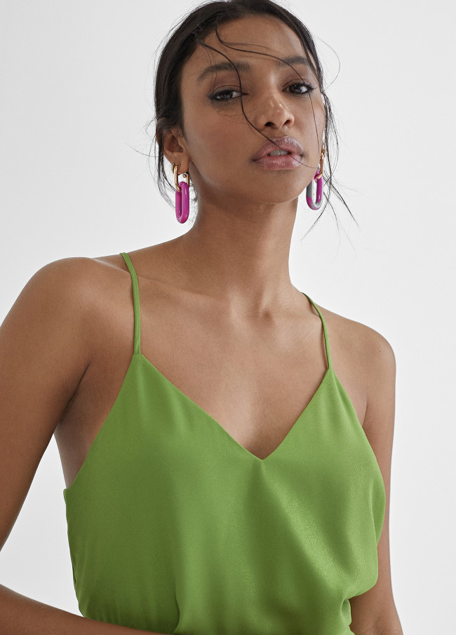 Top with a V-neckline