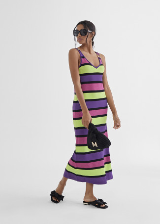 Vestido largo rayas