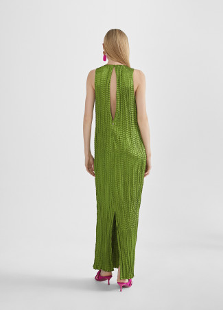 Midikleid mit Plissee-Effekt