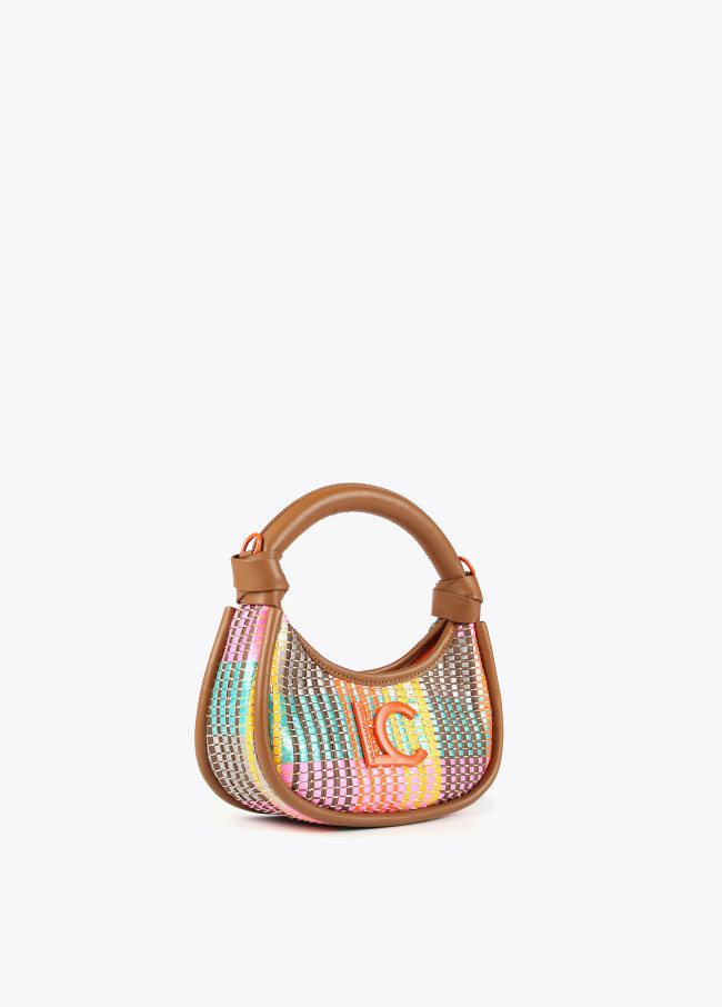 Mini mala a tiracolo multicolor