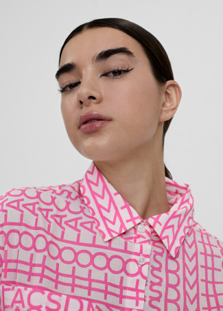 Chemise oversize logomania