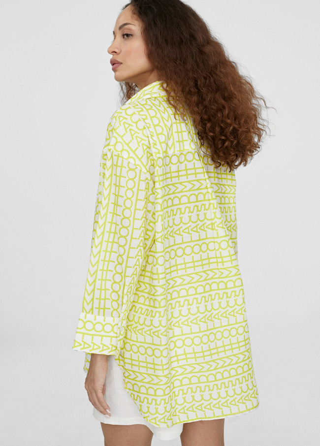 Chemise oversize logomania
