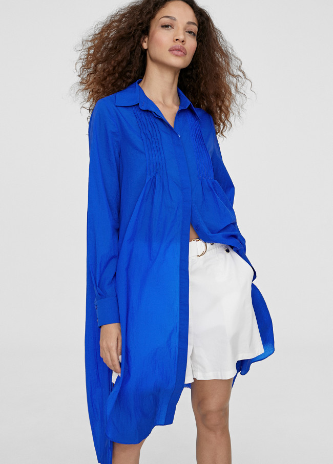 Long blouse with slits