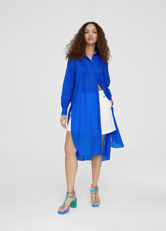 Long blouse with slits