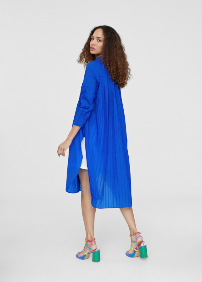 Long blouse with slits
