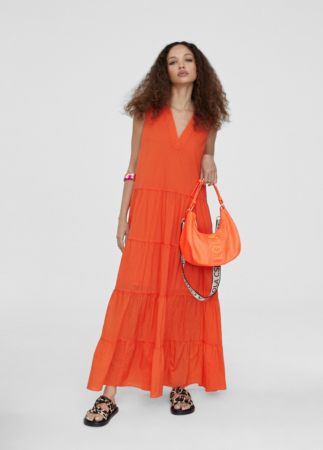 Vestido comprido fluido