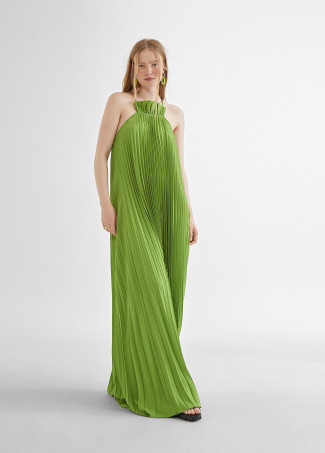 Long pleated dress