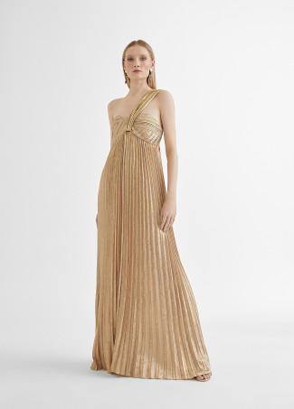 Robe longue asymétrique