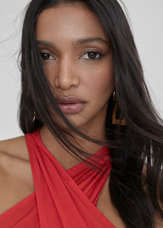 Neckholder-Midikleid