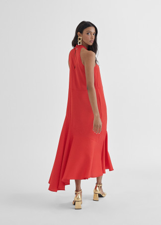 Robe encolure américaine midi