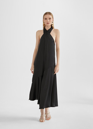 Halter midi dress