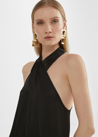 Robe encolure américaine midi