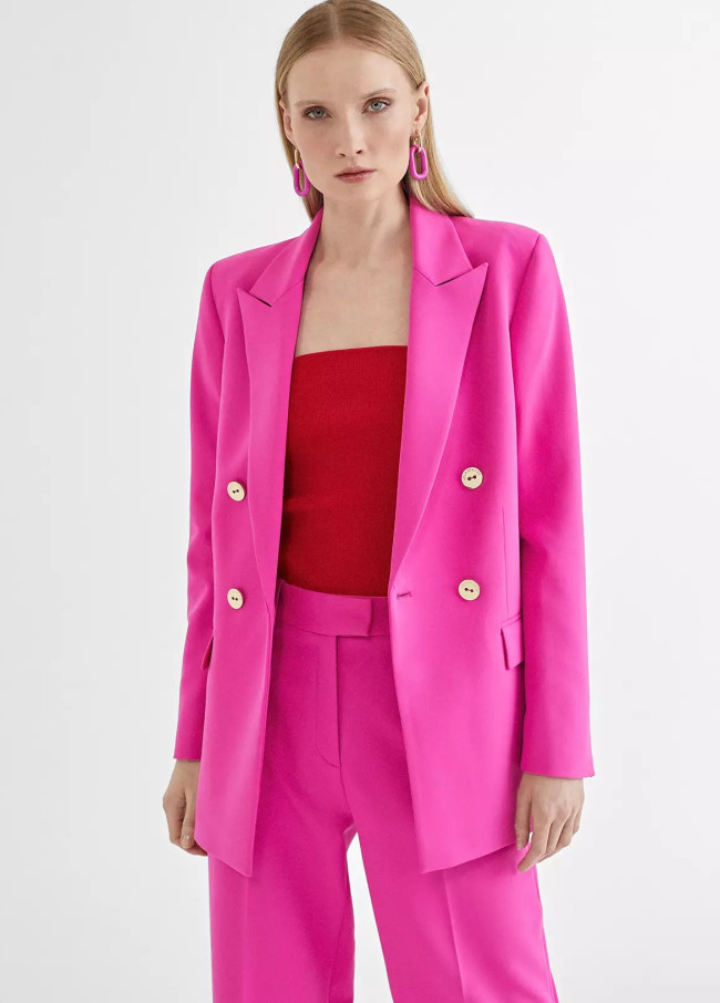 Unifarbener Zweireiher-Blazer