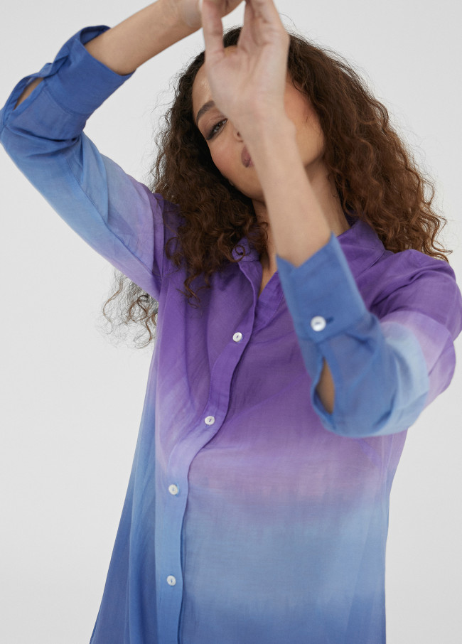 Camisola larga tie dye