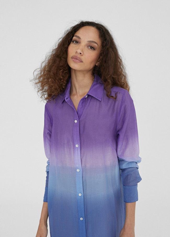 Camisola larga tie dye