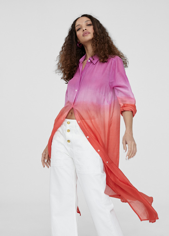 Langer Tie-Dye-Kaftan