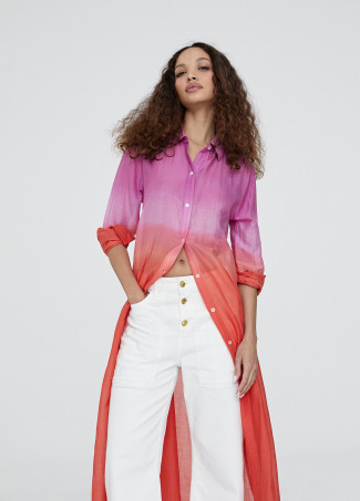 Camiciola lunga tie dye