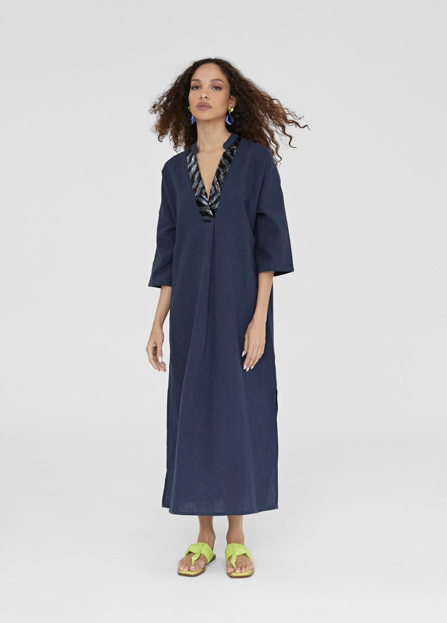 Half sleeve midi kaftan