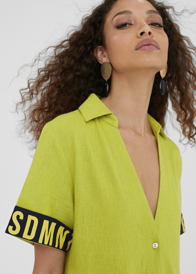 Midikleid mit Volants 2