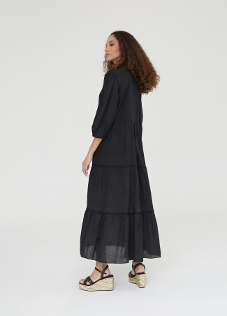 Caftan largo con bordado