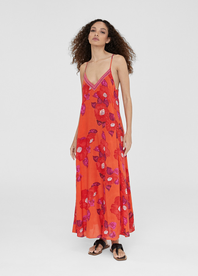 Robe longue imprimé floral