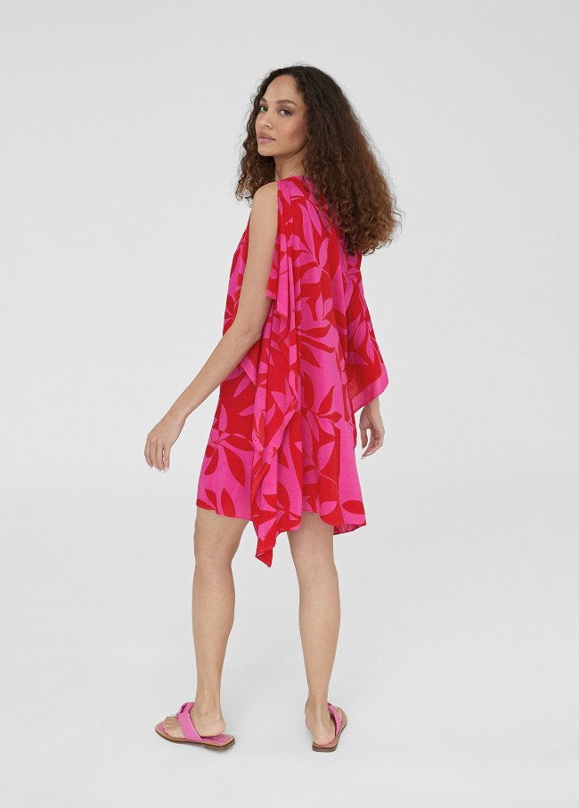 Kurzer Kaftan mit Print