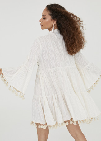 Short embroidered kaftan