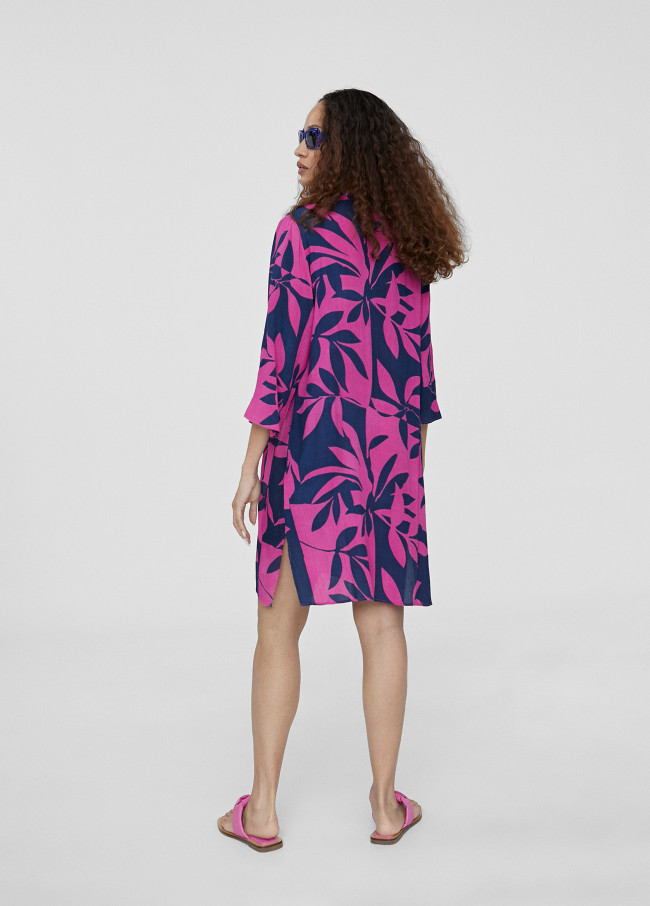 Short printed kaftan