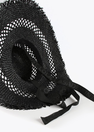 Cappello Pamela con frange e logo