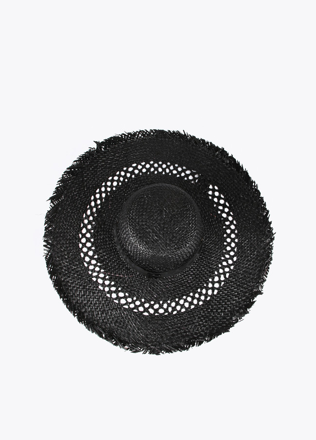 Cappello Pamela con frange e logo