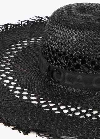 Cappello Pamela con frange e logo