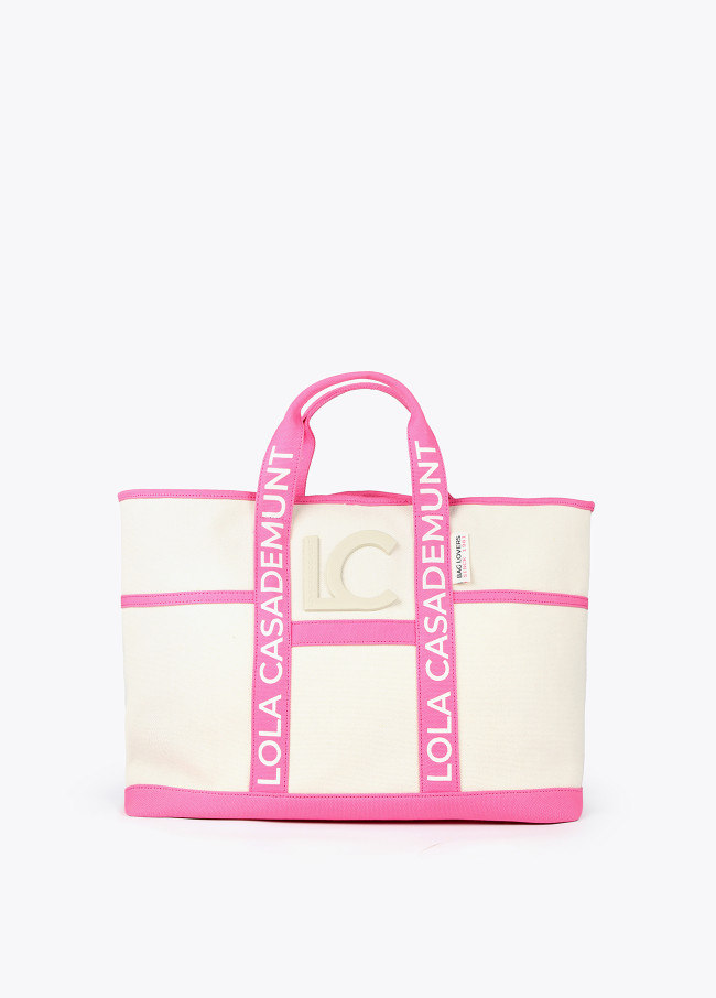 Tote bag with straps featuring the logo