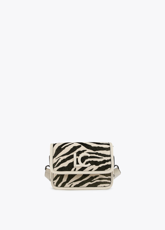 Borsa a tracolla stampa animalier