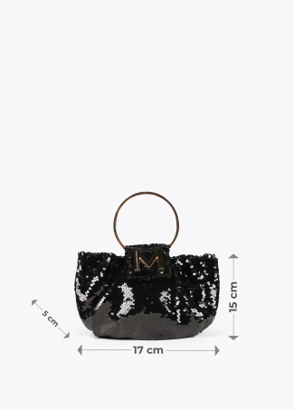 Sequinned evening bag