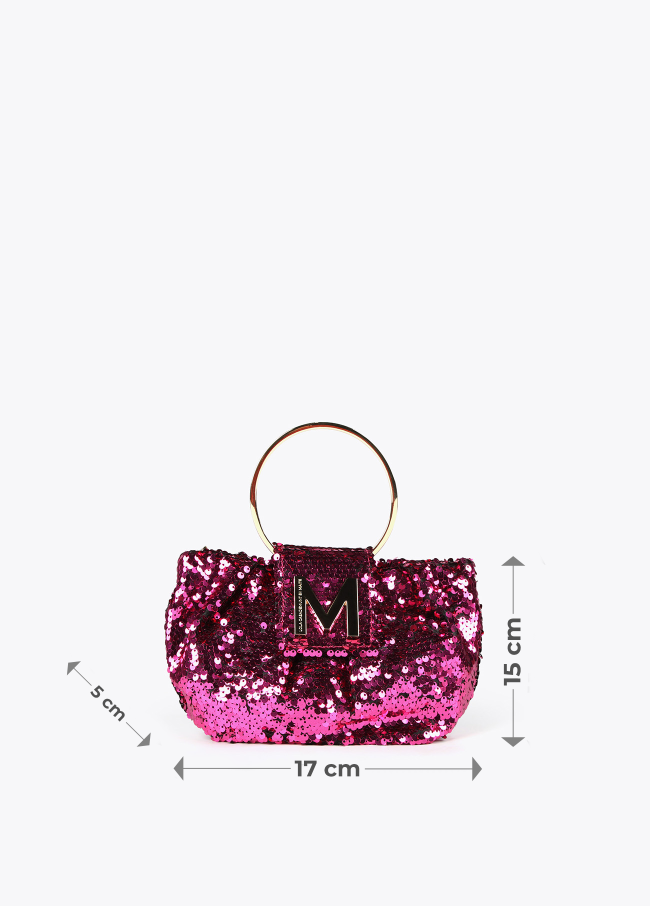 Sequinned evening bag