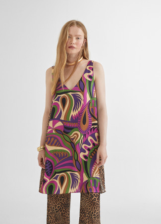 Kleid mit Kombi-Print