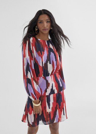 Vestido camisola multiestampado