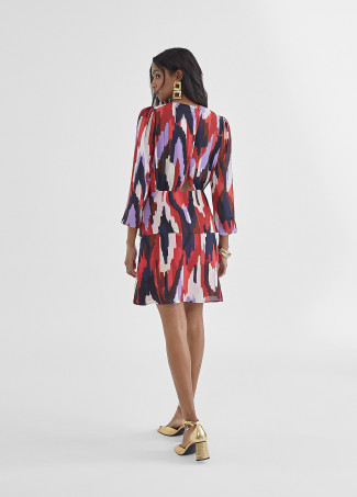 Kurzes Kleid mit Print