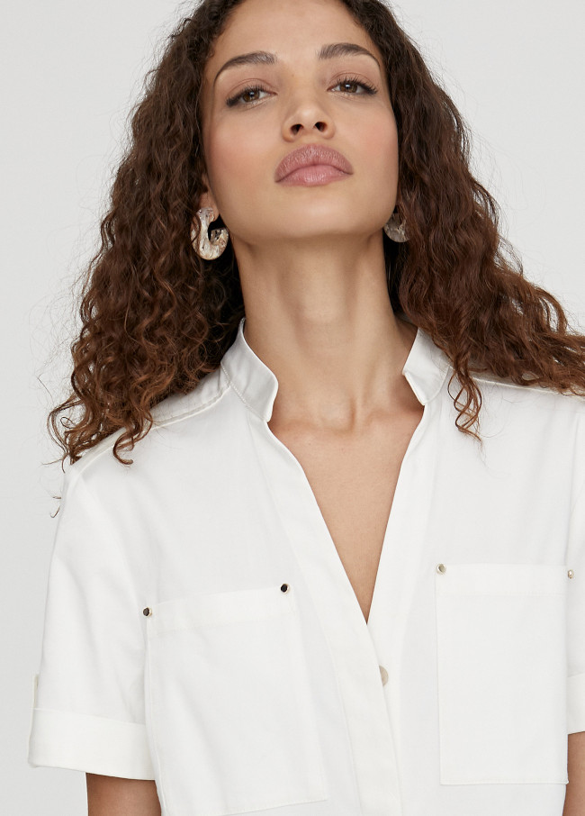 Vestito corto con tasche