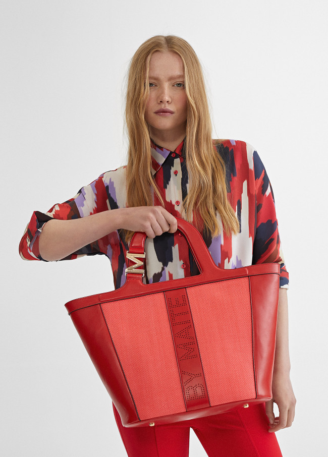 Borsa shopper a cesta