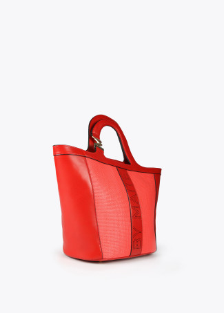 Basket-style tote bag