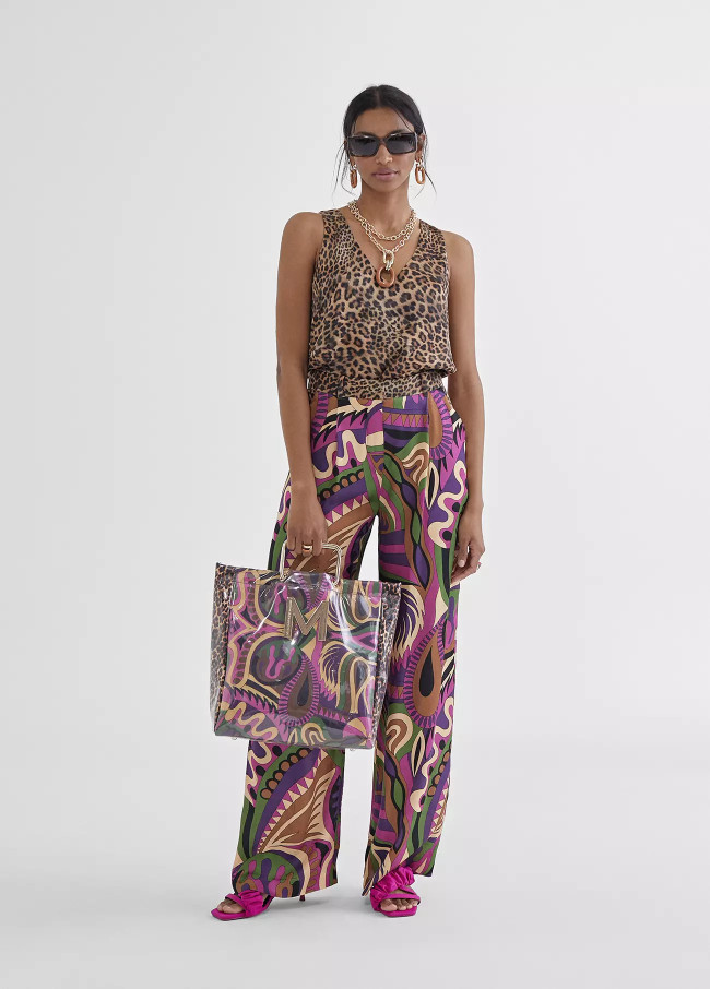 Palazzo flowing trousers
