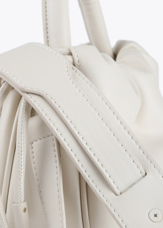 Sac besace avec logo en relief