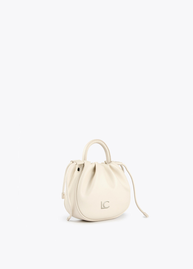 Sac besace avec logo en relief